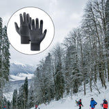 Maxbell Men Winter Touch Screen Comfortable Full Finger for Biking Outdoor Gray Medium