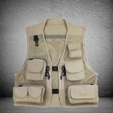 Maxbell Sleeveless Jacket with Pockets Utility Vest Fishing Vest for Adults Outdoor 2XL