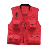 Maxbell Casual Fishing Vest Mesh Hiking Clothes Fishermen Outdoor Costume Mens L