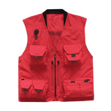 Maxbell Casual Fishing Vest Mesh Hiking Clothes Fishermen Outdoor Costume Mens L