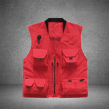 Maxbell Casual Fishing Vest Mesh Hiking Clothes Fishermen Outdoor Costume Mens L