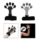 Maxbell Hand Grip Strengthener Silicone for Rock Climbing Carpal Tunnel Guitar black