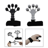 Maxbell Hand Grip Strengthener Silicone for Rock Climbing Carpal Tunnel Guitar black