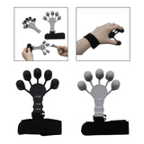 Maxbell Hand Grip Strengthener Silicone for Rock Climbing Carpal Tunnel Guitar black