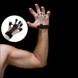 Maxbell Hand Grip Strengthener Silicone for Rock Climbing Carpal Tunnel Guitar black