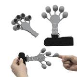 Maxbell Hand Grip Strengthener Silicone for Rock Climbing Carpal Tunnel Guitar black