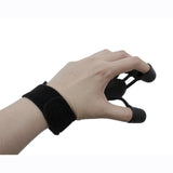 Maxbell Hand Grip Strengthener Silicone for Rock Climbing Carpal Tunnel Guitar black
