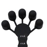 Maxbell Hand Grip Strengthener Silicone for Rock Climbing Carpal Tunnel Guitar black