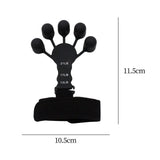 Maxbell Hand Grip Strengthener Silicone for Rock Climbing Carpal Tunnel Guitar black
