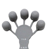 Maxbell Hand Grip Strengthener Silicone for Rock Climbing Carpal Tunnel Guitar gray