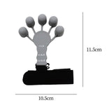 Maxbell Hand Grip Strengthener Silicone for Rock Climbing Carpal Tunnel Guitar gray