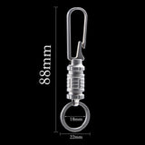 Maxbell Portable Belt Key Clip Carabiner Key Chain Ring Holder for Handbag Bags Home