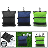 Maxbell Portable Golf Ball Bag Sports Holder Waterproof Golf Accessory Carrier Black