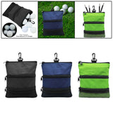 Maxbell Portable Golf Ball Bag Sports Holder Waterproof Golf Accessory Carrier Black