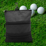 Maxbell Portable Golf Ball Bag Sports Holder Waterproof Golf Accessory Carrier Black