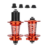 Maxbell Bicycle Front Rear Disc Brake Hubs Aluminium Alloy 32Hole Mountain Bike Hubs Red HG