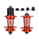 Maxbell Bicycle Front Rear Disc Brake Hubs Aluminium Alloy 32Hole Mountain Bike Hubs Red HG