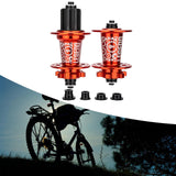 Maxbell Bicycle Front Rear Disc Brake Hubs Aluminium Alloy 32Hole Mountain Bike Hubs Red HG
