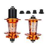 Maxbell Bicycle Front Rear Disc Brake Hubs Aluminium Alloy 32Hole Mountain Bike Hubs Orange HG