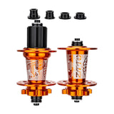 Maxbell Bicycle Front Rear Disc Brake Hubs Aluminium Alloy 32Hole Mountain Bike Hubs Orange HG