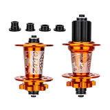 Maxbell Bicycle Front Rear Disc Brake Hubs Aluminium Alloy 32Hole Mountain Bike Hubs Orange HG