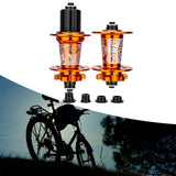 Maxbell Bicycle Front Rear Disc Brake Hubs Aluminium Alloy 32Hole Mountain Bike Hubs Orange HG