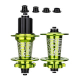 Maxbell Bicycle Front Rear Disc Brake Hubs Aluminium Alloy 32Hole Mountain Bike Hubs Green HG