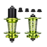 Maxbell Bicycle Front Rear Disc Brake Hubs Aluminium Alloy 32Hole Mountain Bike Hubs Green HG
