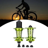Maxbell Bicycle Front Rear Disc Brake Hubs Aluminium Alloy 32Hole Mountain Bike Hubs Green HG