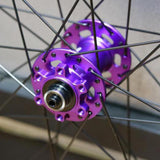 Maxbell Bicycle Front Rear Disc Brake Hubs Aluminium Alloy 32Hole Mountain Bike Hubs Purple HG