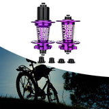 Maxbell Bicycle Front Rear Disc Brake Hubs Aluminium Alloy 32Hole Mountain Bike Hubs Purple HG