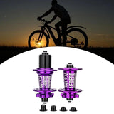 Maxbell Bicycle Front Rear Disc Brake Hubs Aluminium Alloy 32Hole Mountain Bike Hubs Purple HG
