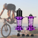 Maxbell Bicycle Front Rear Disc Brake Hubs Aluminium Alloy 32Hole Mountain Bike Hubs Purple HG