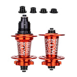 Maxbell Bicycle Front Rear Disc Brake Hubs Aluminium Alloy 32Hole Mountain Bike Hubs Red XD
