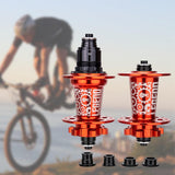 Maxbell Bicycle Front Rear Disc Brake Hubs Aluminium Alloy 32Hole Mountain Bike Hubs Red XD