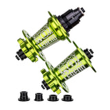 Maxbell Bicycle Front Rear Disc Brake Hubs Aluminium Alloy 32Hole Mountain Bike Hubs Green XD