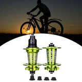 Maxbell Bicycle Front Rear Disc Brake Hubs Aluminium Alloy 32Hole Mountain Bike Hubs Green XD