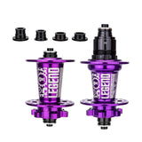 Maxbell Bicycle Front Rear Disc Brake Hubs Aluminium Alloy 32Hole Mountain Bike Hubs Purple XD
