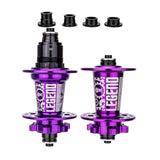 Maxbell Bicycle Front Rear Disc Brake Hubs Aluminium Alloy 32Hole Mountain Bike Hubs Purple XD