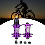 Maxbell Bicycle Front Rear Disc Brake Hubs Aluminium Alloy 32Hole Mountain Bike Hubs Purple XD