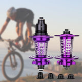 Maxbell Bicycle Front Rear Disc Brake Hubs Aluminium Alloy 32Hole Mountain Bike Hubs Purple XD
