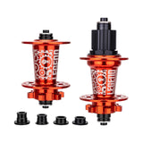 Maxbell Bicycle Front Rear Disc Brake Hubs Aluminium Alloy 32Hole Mountain Bike Hubs Red MS