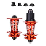 Maxbell Bicycle Front Rear Disc Brake Hubs Aluminium Alloy 32Hole Mountain Bike Hubs Red MS