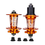 Maxbell Bicycle Front Rear Disc Brake Hubs Aluminium Alloy 32Hole Mountain Bike Hubs Orange MS