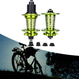 Maxbell Bicycle Front Rear Disc Brake Hubs Aluminium Alloy 32Hole Mountain Bike Hubs Green MS