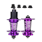 Maxbell Bicycle Front Rear Disc Brake Hubs Aluminium Alloy 32Hole Mountain Bike Hubs Purple MS