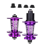 Maxbell Bicycle Front Rear Disc Brake Hubs Aluminium Alloy 32Hole Mountain Bike Hubs Purple MS