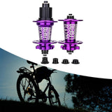 Maxbell Bicycle Front Rear Disc Brake Hubs Aluminium Alloy 32Hole Mountain Bike Hubs Purple MS