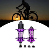 Maxbell Bicycle Front Rear Disc Brake Hubs Aluminium Alloy 32Hole Mountain Bike Hubs Purple MS