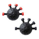 Maxbell Finger Strength Trainer Adjustable Hand Ball for Musician Guitar Training Red